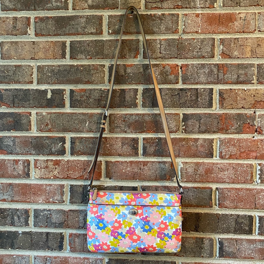 Coach Crossbody Floral Designer Bag - Picture 2 of 6